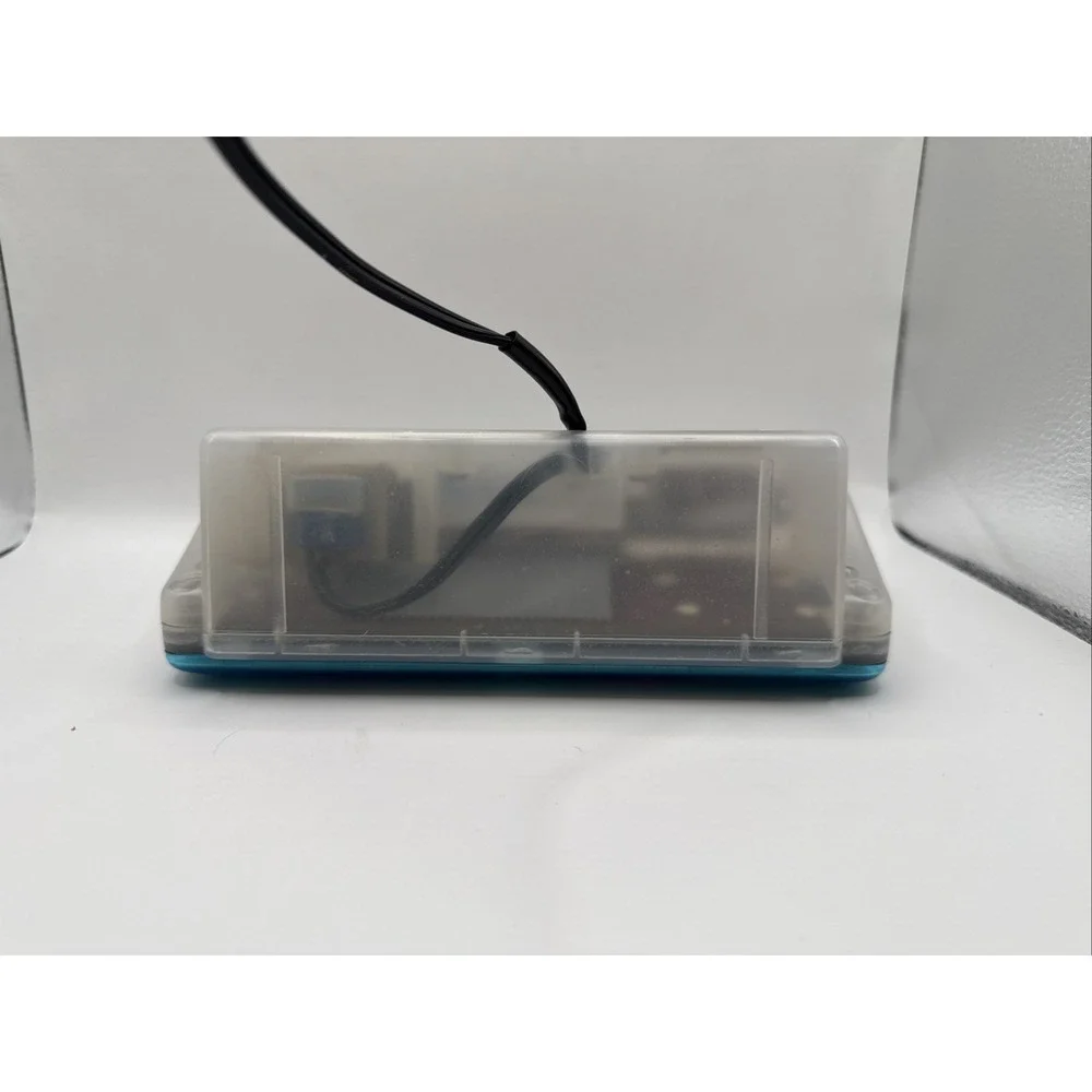 VTG Advance Digital Alarm Clock Clear/‎ Teal Snooze Dimmer Model 4022 Red LED